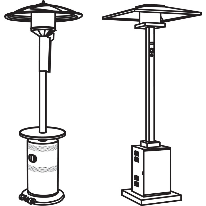 The Twillery Co.® Paulding Water Resistant Patio Heater Cover Fits up